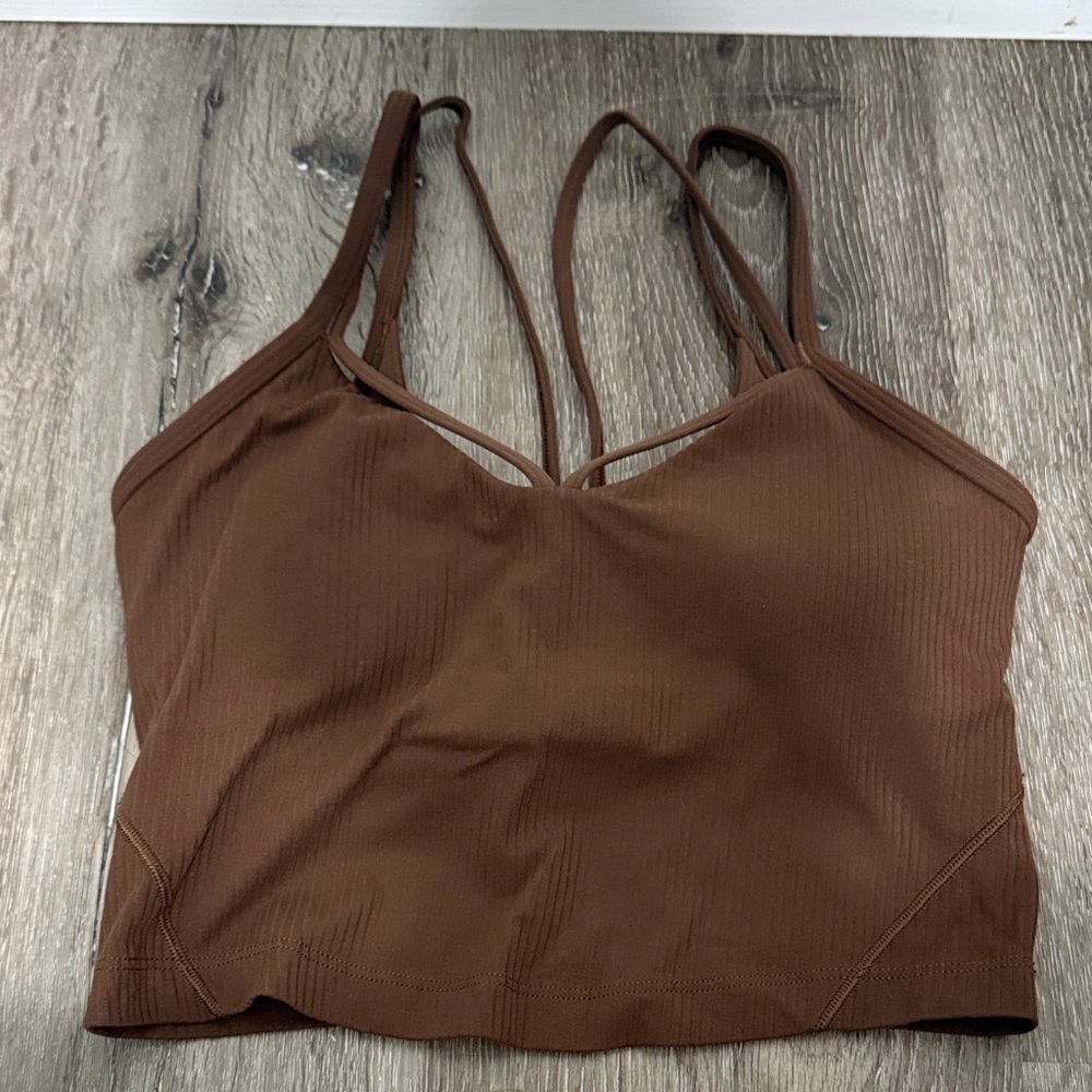 lululemon athletica Brown Strappy Sports Bra